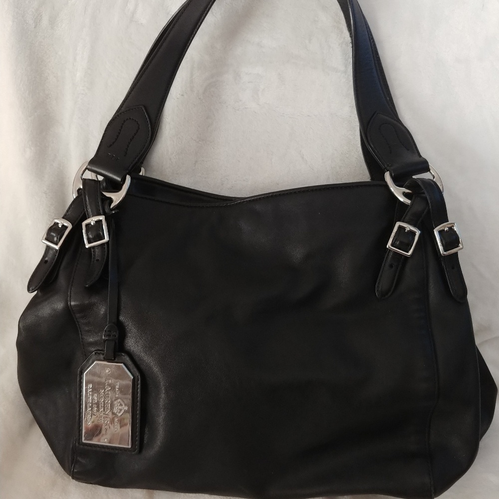 Lauren Ralph Lauren Leather Large Satchel